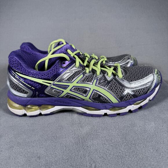 Asics Gel-Kayano 21 Shoes Womens Size 9.5 Purple Gray Running Stability Sneakers - Picture 2 of 11